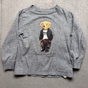 polo‎ ralph lauren Polo Bear Kids Gray Shirt 3T